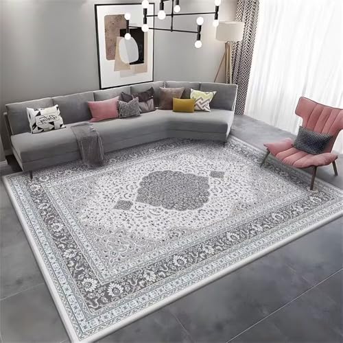 RUGMRZ Können Viele Jahre Verwendet Werden 80x120CM kann angepasst Teppich marmor Grau Retro-Blumen-Teppich für kinderzimmer esszimmer von RUGMRZ
