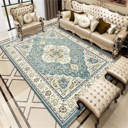 RUGMRZ Küche TeppichTeppich Jugendzimmer Jungen Gleitschutz Teppich 60x90CM Kunstdesign Wohnzimmerteppich BlauGrüner Retro-Blumenteppich. teppiche RUGMRZ Küche TeppichTeppich Jugendzimmer Jungen Gleitschutz Teppich 60x90CM Kunstdesign Wohnzimmerteppich BlauGrüner Retro-Blumenteppich. teppiche von RUGMRZ