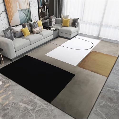 RUGMRZ Küche TeppichTeppiche Schlafzimmer bodenmatte kinderzimmer 60x90CM Teppich schreibtischstuhl schwarzGrauer moderner minimalistischer RUGMRZ Küche TeppichTeppiche Schlafzimmer bodenmatte kinderzimmer 60x90CM Teppich schreibtischstuhl schwarzGrauer moderner minimalistischer von RUGMRZ