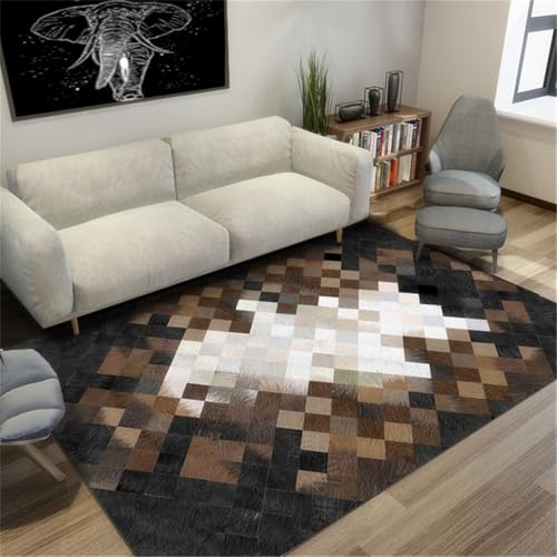 RUGMRZ Küchen Teppiche 80X120Cm Schlafzimmers Kinderteppich Schwarz Retro Deko Outdoorküche Tisch Esszimmer Teppichabstrakte Kunst Dekoration Schmutzabweisend Waschbar Braun Weiß RUGMRZ Küchen Teppiche 80X120Cm Schlafzimmers Kinderteppich Schwarz Retro Deko Outdoorküche Tisch Esszimmer Teppichabstrakte Kunst Dekoration Schmutzabweisend Waschbar Braun Weiß von RUGMRZ