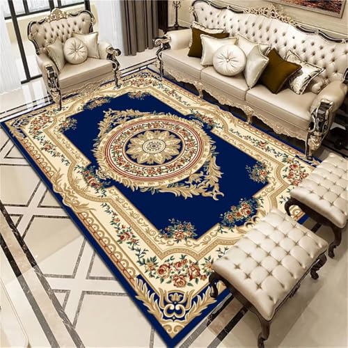 RUGMRZ Küchen Teppiche Balkonteppich 60x110CM Teppich waschbar Zimmer Teppichen blau Innen- und Außendekorationsteppiche Rechteckig Designer von RUGMRZ