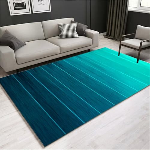 RUGMRZ Küchenteppich Waschbar Moderner Blauer rechteckiger Sofateppich Teppich Terrasse Outdoor 90x150cm RUGMRZ Küchenteppich Waschbar Moderner Blauer rechteckiger Sofateppich Teppich Terrasse Outdoor 90x150cm von RUGMRZ