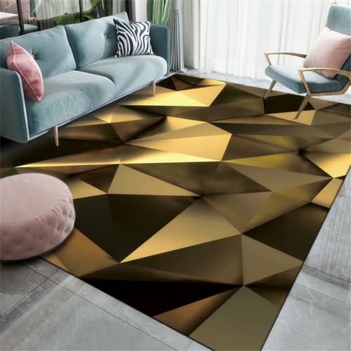 RUGMRZ Küchenteppich rutschfest 180X280Cm Badteppich Gold Teppich Kinderzimmer Für Schlafzimmer Küche Dekogeometrisches Einfaches Sofa Wohnzimmer Flur RUGMRZ Küchenteppich rutschfest 180X280Cm Badteppich Gold Teppich Kinderzimmer Für Schlafzimmer Küche Dekogeometrisches Einfaches Sofa Wohnzimmer Flur von RUGMRZ