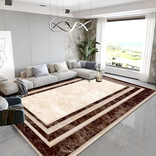 RUGMRZ Kuschelig Weich Teppich Schlafzimmer 120x180cm,Beige,Moderne Geometrie für Couchtisch,Unter Schreibtischstuhl,Kinderzimmer Jungen von RUGMRZ