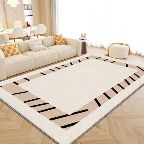 RUGMRZ Kuschelig Weich Teppich Weich 50x80cm,Beige Fußmatte Haustür,Moderne Einfachheit für Eingangsinnen,Wohnzimmer,Esszimmer von RUGMRZ