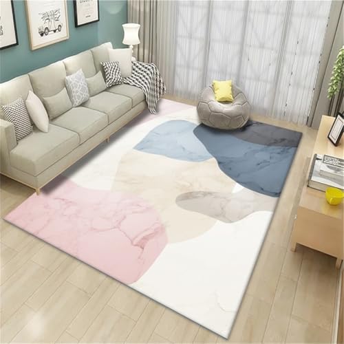 RUGMRZ Kuscheliger Teppich Abstrakte Kunst rutschfest Waschbar Rosa Günstig Mehrfarbig Mit Muster Design 60X60CM RUGMRZ Kuscheliger Teppich Abstrakte Kunst rutschfest Waschbar Rosa Günstig Mehrfarbig Mit Muster Design 60X60CM von RUGMRZ