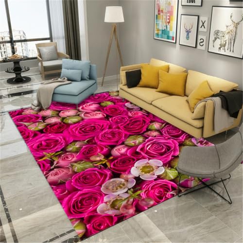 RUGMRZ Läufer Flur rutschfest 170X240Cm Orientteppiche Rot Kuschel Teppich Groß Zimmerdeko Teenager Mädchen Wohnzimmerdeko Teppichwohnzimmer Schlafzimmer Warmes Blumenm RUGMRZ Läufer Flur rutschfest 170X240Cm Orientteppiche Rot Kuschel Teppich Groß Zimmerdeko Teenager Mädchen Wohnzimmerdeko Teppichwohnzimmer Schlafzimmer Warmes Blumenm von RUGMRZ