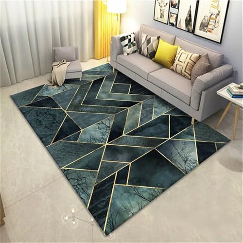 RUGMRZ Landhausstil Deko Teppich Tepich Graues geometrisches Design dauerhaft waschbar Schlafzimmer Modern Designer Teppiche 120X200CM RUGMRZ Landhausstil Deko Teppich Tepich Graues geometrisches Design dauerhaft waschbar Schlafzimmer Modern Designer Teppiche 120X200CM von RUGMRZ