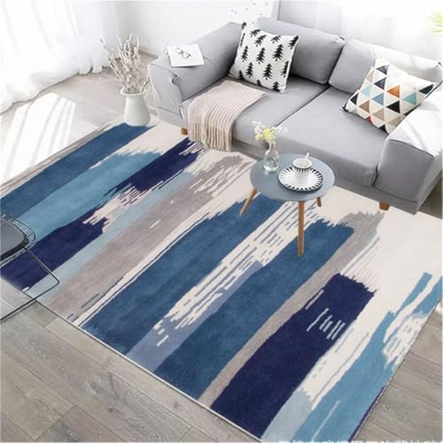 RUGMRZ Mädchen Deko Zimmer Teenager Geometrische Sofadekoration Für Das Wohnzimmer Kurzfloorteppiche Blau Teppich Balkon Treppe 300X400CM RUGMRZ Mädchen Deko Zimmer Teenager Geometrische Sofadekoration Für Das Wohnzimmer Kurzfloorteppiche Blau Teppich Balkon Treppe 300X400CM von RUGMRZ