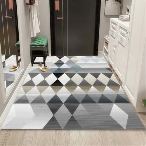 RUGMRZ Mädchen Teppich Kinderzimmer 200X300Cm Kinderteppich Waschbar Grau Bad Kinder Teppiche Jungs Tepiche Für Wohnzimmerdas Spleißen Geometrischer Formen Ist SI von RUGMRZ