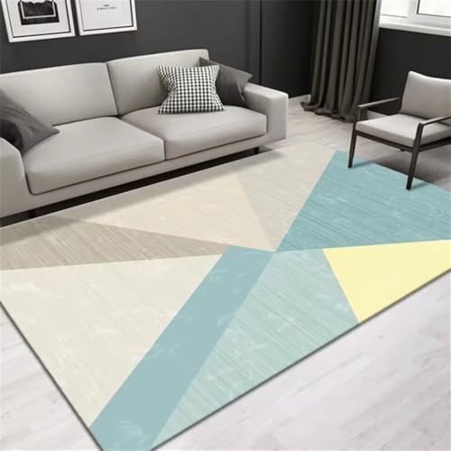 RUGMRZ Mädchen Zimmer Teppich 100x160CM blau schreibtischstuhl Moderne Esszimmerdekoration Graugelber geometrischer esszimmer deko Rug Carpet Büroteppich RUGMRZ Mädchen Zimmer Teppich 100x160CM blau schreibtischstuhl Moderne Esszimmerdekoration Graugelber geometrischer esszimmer deko Rug Carpet Büroteppich von RUGMRZ