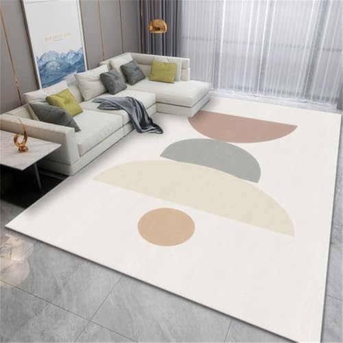 RUGMRZ Mädchen Zimmer Teppich Abstrakte Kunst rutschfest Waschbar Terrassenteppich Outdoor Mehrfarbig Wohnzimmer Deko Modern Esszimmer 200X300CM von RUGMRZ