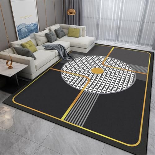 RUGMRZ Möbelgleiter Teppich 100X200Cm Rug Carpet 14 Schwarz Leichtes Luxus Wohnzimmer Einfaches Schlafzimmer Flur Babyzimmer Junge RUGMRZ Möbelgleiter Teppich 100X200Cm Rug Carpet 14 Schwarz Leichtes Luxus Wohnzimmer Einfaches Schlafzimmer Flur Babyzimmer Junge von RUGMRZ