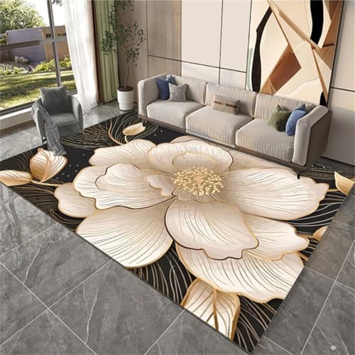 RUGMRZ Outdoor Couchtisch 200X300Cm Teppich Für Wohnzimmer 16 Weiß Flach Designer Teppiche Licht Luxus Sofa Schlafzimmer Abstrakt Waschbar von RUGMRZ