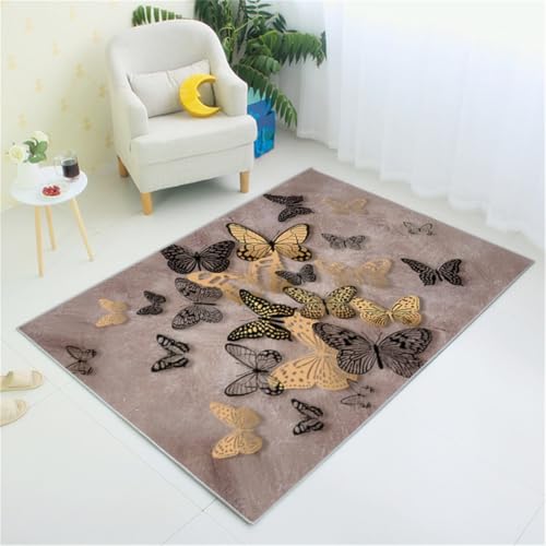 RUGMRZ Outdoor Teppich Für Terrasse 160X200Cm Waschbare Teppiche In Waschmaschine Gelb Gleitschutz Antirutschmatte Mädchenzimmer Dekorationwohnzimmer Mädc von RUGMRZ