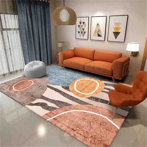 RUGMRZ Outdoor Teppich Orientalisch Mädchenzimmer Dekoration Bunte Blumenmusterdekoration ist langlebig Auslegware Teppichboden Kuscheliger 100X160CM von RUGMRZ
