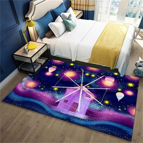 RUGMRZ Outdoorteppich Baby Teppich Farbe Schlafzimmer Kinderzimmer Kissen Schallabsorption Kinder Teppiche Jungs Kuschelecke 120X180CM von RUGMRZ