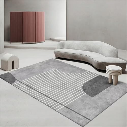 RUGMRZ Outdorr Teppich Outdoor Couchtisch Graues geometrisches Design dauerhaft waschbar Kinderteppich Jungen Schlafzimmer Teppiche 100X160CM RUGMRZ Outdorr Teppich Outdoor Couchtisch Graues geometrisches Design dauerhaft waschbar Kinderteppich Jungen Schlafzimmer Teppiche 100X160CM von RUGMRZ