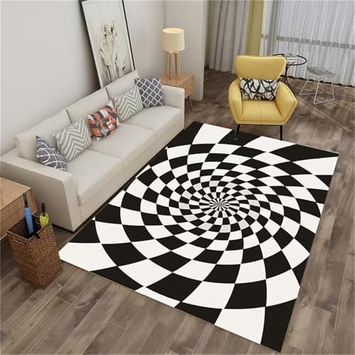 RUGMRZ Pastell Deko Vorhänge Schlafzimmer Schwarze und weiße geometrische Quadrate waschbar Waschbare Teppich Kinderzimmer Teppiche Mädchen 200X250CM RUGMRZ Pastell Deko Vorhänge Schlafzimmer Schwarze und weiße geometrische Quadrate waschbar Waschbare Teppich Kinderzimmer Teppiche Mädchen 200X250CM von RUGMRZ