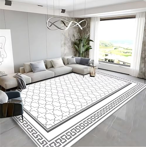 RUGMRZ Pflegeleicht Vorzimmer Teppich 120x180cm,Weiß,Abstrakte Einfachheit für Tatami,Mädchen Kinderzimmer,Neben Bett RUGMRZ Pflegeleicht Vorzimmer Teppich 120x180cm,Weiß,Abstrakte Einfachheit für Tatami,Mädchen Kinderzimmer,Neben Bett von RUGMRZ