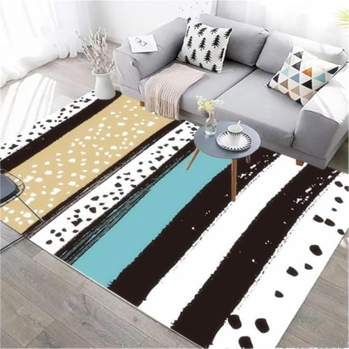 RUGMRZ Room Decor Teenager Teppich Geometrische Wohnzimmer Sofa Dekoration Weiß Schwarz Vorraum Mehrfarbig Bürostuhl Geeignet Flur Läufer rutschfest 180X280CM RUGMRZ Room Decor Teenager Teppich Geometrische Wohnzimmer Sofa Dekoration Weiß Schwarz Vorraum Mehrfarbig Bürostuhl Geeignet Flur Läufer rutschfest 180X280CM von RUGMRZ