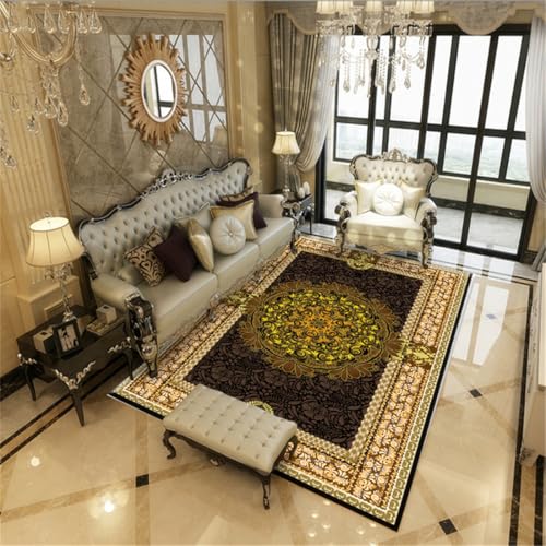 RUGMRZ Rugs for Living Room 120X160Cm Teppich Mädchen Jugendzimmer Gelb Deko Modern Waschbar Zimmer Teenagervintage-Stil Geometrische Regeln Wohnzimm RUGMRZ Rugs for Living Room 120X160Cm Teppich Mädchen Jugendzimmer Gelb Deko Modern Waschbar Zimmer Teenagervintage-Stil Geometrische Regeln Wohnzimm von RUGMRZ