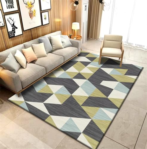 RUGMRZ Rutschfester Teppich Flach Gewebt Blau, schwarz, grün 80x150cm, Aesthetic Fußmatten Moderne geometrische Muster Werden im Wohnzimmer, Esszimmer und Flur verwendet RUGMRZ Rutschfester Teppich Flach Gewebt Blau, schwarz, grün 80x150cm, Aesthetic Fußmatten Moderne geometrische Muster Werden im Wohnzimmer, Esszimmer und Flur verwendet von RUGMRZ