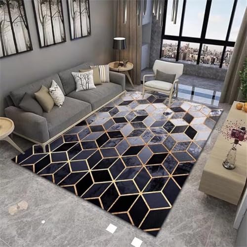RUGMRZ SchmutzfangmatteArea Rugs Schlafzimmer Nachttisch Teppich 120x160CM schlafzimmerteppich BlauRechteckiger für das Schlafzimmer. Tepiche Wohnzimmer Modern von RUGMRZ