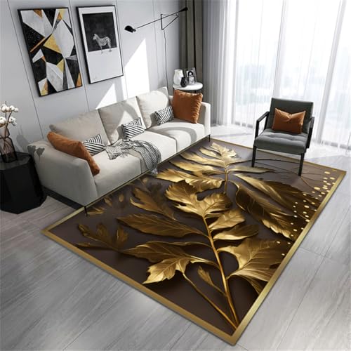 RUGMRZ Schreibtisch Teppich 170X240Cm Deko Küche 14 Goldene Abwaschbare Läufer rutschfest Licht Luxus Wohnzimmer Sofa Schlafzimmer Abstrakt Waschbar RUGMRZ Schreibtisch Teppich 170X240Cm Deko Küche 14 Goldene Abwaschbare Läufer rutschfest Licht Luxus Wohnzimmer Sofa Schlafzimmer Abstrakt Waschbar von RUGMRZ
