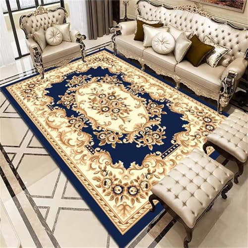 RUGMRZ Small Bedroom Rug Dünner Teppich 80x120CM Kinderteppiche Mädchen Rugs for Living Room blau zur Wohnungsdekoration kurzflor Bettvorleger Schlafzimmer von RUGMRZ