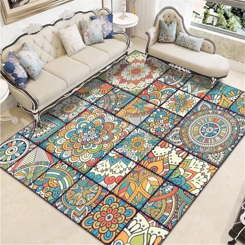 RUGMRZ Small Rugs for Living RoomTeppich Anti Rutsch Teppich Küche 60x120CM Kinderteppich MehrfarbigBlauer Retro-Blumen-Teppich. Auslegware Teppichboden RUGMRZ Small Rugs for Living RoomTeppich Anti Rutsch Teppich Küche 60x120CM Kinderteppich MehrfarbigBlauer Retro-Blumen-Teppich. Auslegware Teppichboden von RUGMRZ