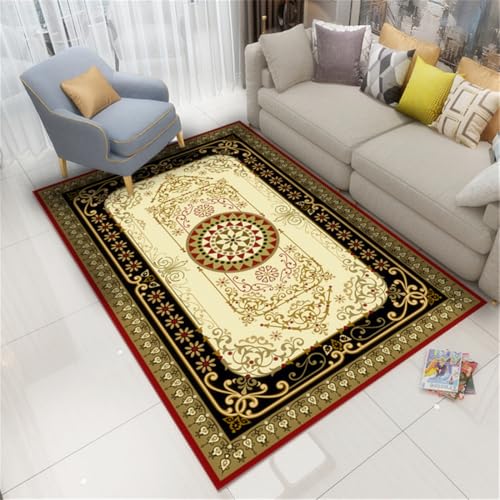 RUGMRZ Staubsauger Teppich Vintage Safe Inneneinrichtung Schwarz Kleiner Flauschig Gelb Kleine Teppiche Für Esszimmer 120X160CM RUGMRZ Staubsauger Teppich Vintage Safe Inneneinrichtung Schwarz Kleiner Flauschig Gelb Kleine Teppiche Für Esszimmer 120X160CM von RUGMRZ