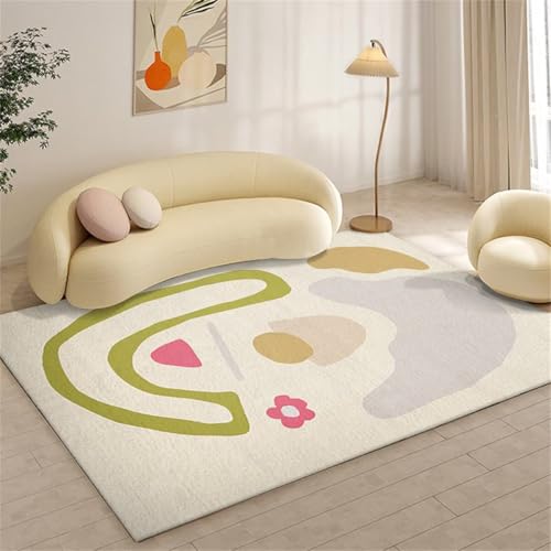 RUGMRZ Strapazierfähig Teppich Nach Maß Beige grün 200x300cm, Kuschel Großer Modernes minimalistisches Design für Wohnzimmer Kinderzimmer RUGMRZ Strapazierfähig Teppich Nach Maß Beige grün 200x300cm, Kuschel Großer Modernes minimalistisches Design für Wohnzimmer Kinderzimmer von RUGMRZ