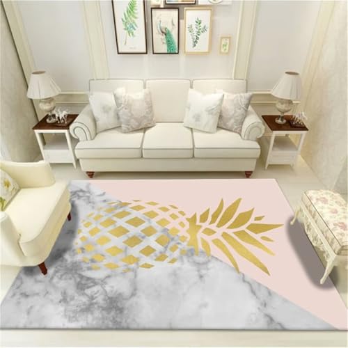 RUGMRZ Strapazierfähig Teppiche fürs Kinderzimmer rosa grau 200x300cm, Dünn Groß Pflanzendruckmuster für Wohnzimmer Mädchenzimmer RUGMRZ Strapazierfähig Teppiche fürs Kinderzimmer rosa grau 200x300cm, Dünn Groß Pflanzendruckmuster für Wohnzimmer Mädchenzimmer von RUGMRZ