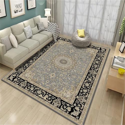 RUGMRZ Tepiche Für Schlafzimmer Teppich Kinderzimmer Jungen Retro-Stil Bürostuhl Unterlage Teppich 120X160CM von RUGMRZ