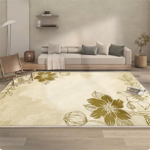 RUGMRZ Teppich+Wohnzimmer 150X210Cm Teppich Läufer 23 Braun Helle Luxustinte Waschen Abstrakte Kunst, Einfach Und Modern Flur Lang Waschbare Teppiche In Waschmaschine RUGMRZ Teppich+Wohnzimmer 150X210Cm Teppich Läufer 23 Braun Helle Luxustinte Waschen Abstrakte Kunst, Einfach Und Modern Flur Lang Waschbare Teppiche In Waschmaschine von RUGMRZ
