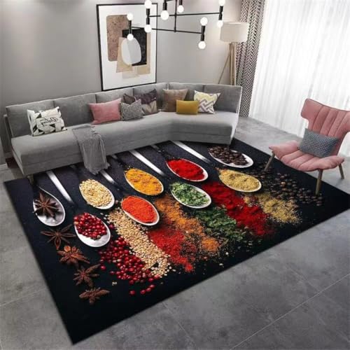RUGMRZ Teppich+Wohnzimmer 50X80Cm Teppich Schlafzimmer Groß 8 Braun Einfaches Modernes Wohnzimmer Mit Schmutziger Quadratischer Bettseite Wash and Dry Tapiso von RUGMRZ