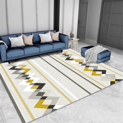 RUGMRZ Teppich Antirutsch 170X240Cm Küchenläufer rutschfest 26 Grau Wohnzimmer Waschbar In Waschmaschine Zimmerdeko Teenager Mädchen Moderne Minimalistische Geometrische Abstrakte Schlafzimmer von RUGMRZ