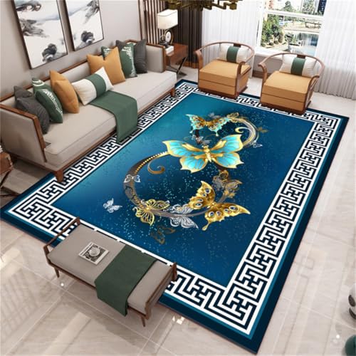 RUGMRZ Teppich Antirutsch Pads 80X120Cm Kinderzimmer Teppiche Junge 45 Blau Wohnzimmer Moderne Einfachheit Schlafzimmer Blumen Leicht Luxus rutschfeste Unterlage Boden RUGMRZ Teppich Antirutsch Pads 80X120Cm Kinderzimmer Teppiche Junge 45 Blau Wohnzimmer Moderne Einfachheit Schlafzimmer Blumen Leicht Luxus rutschfeste Unterlage Boden von RUGMRZ