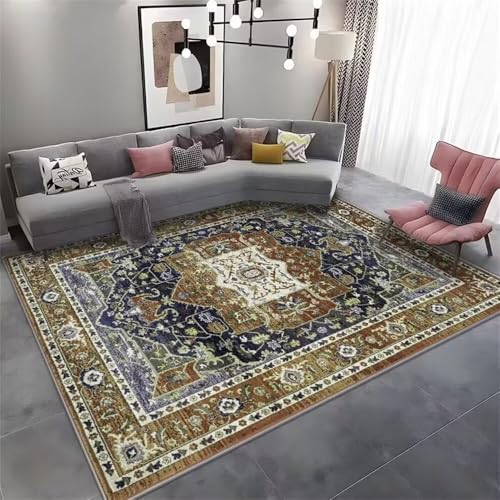 RUGMRZ Teppich Babyzimmer Junge 150x200CM mädchen Balkon Grün Blauer Retro-Blumen-Teppich. Kleiner flauschig Rug Carpet RUGMRZ Teppich Babyzimmer Junge 150x200CM mädchen Balkon Grün Blauer Retro-Blumen-Teppich. Kleiner flauschig Rug Carpet von RUGMRZ