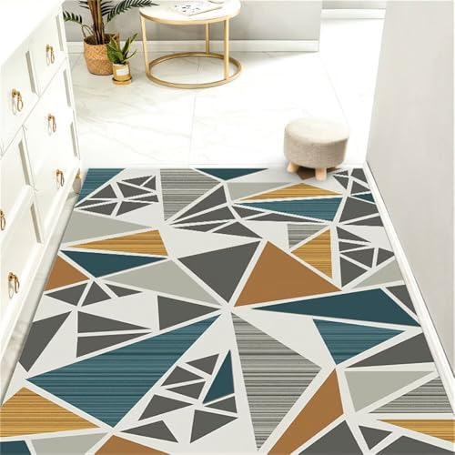 RUGMRZ Teppich Bad Jugendzimmer Modernes geometrisches Farbdreieck-Design ist langlebig Rugs Dunkel 180X280CM RUGMRZ Teppich Bad Jugendzimmer Modernes geometrisches Farbdreieck-Design ist langlebig Rugs Dunkel 180X280CM von RUGMRZ