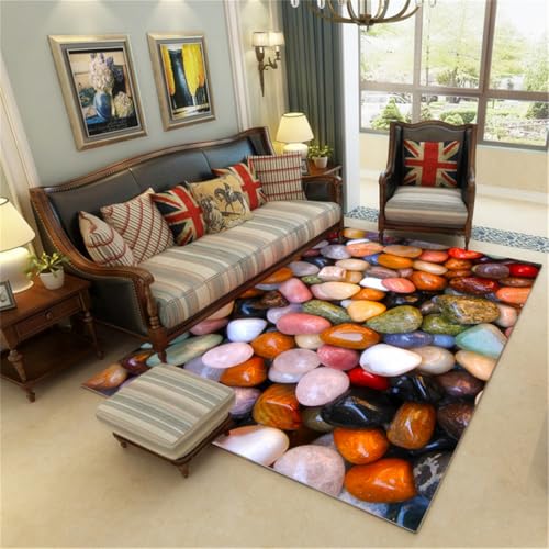 RUGMRZ Teppich Bürostuhl 160X230Cm Landhaus Farbe Läufer Flur rutschfest Raum Deko Tepiche Für Schlafzimmerseesternmuster Aus Kieselstein Und Schmutzabwei RUGMRZ Teppich Bürostuhl 160X230Cm Landhaus Farbe Läufer Flur rutschfest Raum Deko Tepiche Für Schlafzimmerseesternmuster Aus Kieselstein Und Schmutzabwei von RUGMRZ