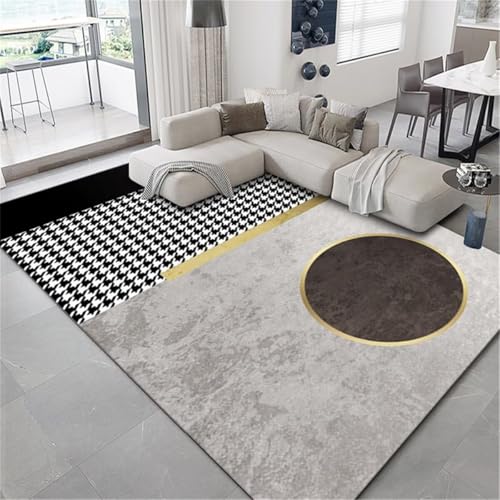 RUGMRZ Teppich Designer Creative Home Teppich Moderner Stil Deko Tisch Wohnzimmer 140X200CM von RUGMRZ