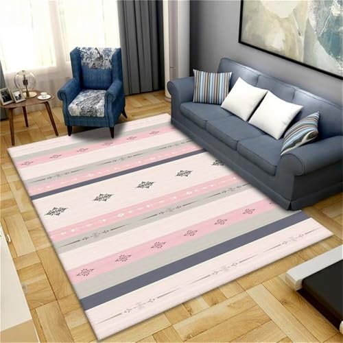 RUGMRZ Teppich Designer rosa grau geometrisches Design modern langlebig waschbar Weich 200x300cm RUGMRZ Teppich Designer rosa grau geometrisches Design modern langlebig waschbar Weich 200x300cm von RUGMRZ