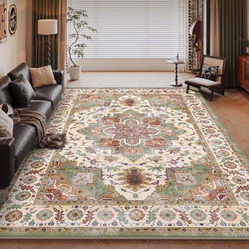 RUGMRZ Teppich Esstisch Blau 180x250cm,Waschbarer Teppich Gross,Retro für Balkon,Terrasse,Wohnungs RUGMRZ Teppich Esstisch Blau 180x250cm,Waschbarer Teppich Gross,Retro für Balkon,Terrasse,Wohnungs von RUGMRZ