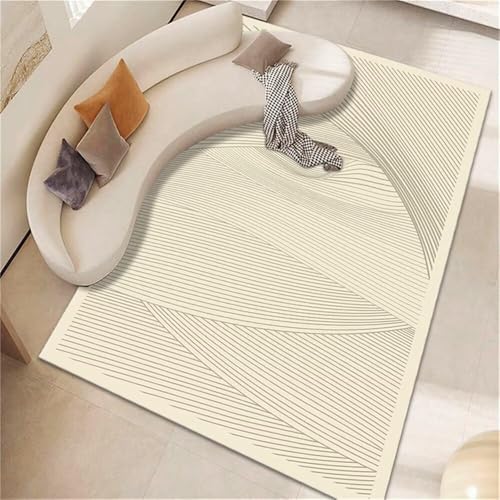 RUGMRZ Teppich Flach Gewebt Wohnzimmer Linie Design Kurve rutschfest Büro 60x100cm RUGMRZ Teppich Flach Gewebt Wohnzimmer Linie Design Kurve rutschfest Büro 60x100cm von RUGMRZ