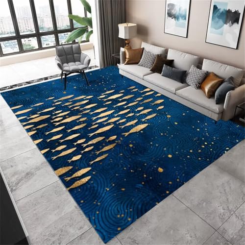 RUGMRZ Teppich FlurAnti Rutsch Kinderteppiche 60x90CM Kinderteppich Mädchen BlauGelber Wohnzimmer-Teppich mit Druckmuster. Esstisch RUGMRZ Teppich FlurAnti Rutsch Kinderteppiche 60x90CM Kinderteppich Mädchen BlauGelber Wohnzimmer-Teppich mit Druckmuster. Esstisch von RUGMRZ