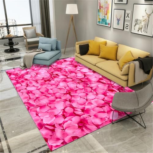 RUGMRZ Teppich Für Kinder 180X280Cm Grosser Wohnzimmer Rosa Vintage Kinderzimmer Teppiche Junge Terassenteppichwohnzimmer Mädchen Schlafzimmer Warmes Blu von RUGMRZ