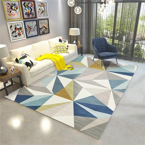 RUGMRZ Teppich Für Küche Geometrisch weich und bequem Teppich auslegeware outdoorteppich tepich in wohnzimmer50X80CM von RUGMRZ