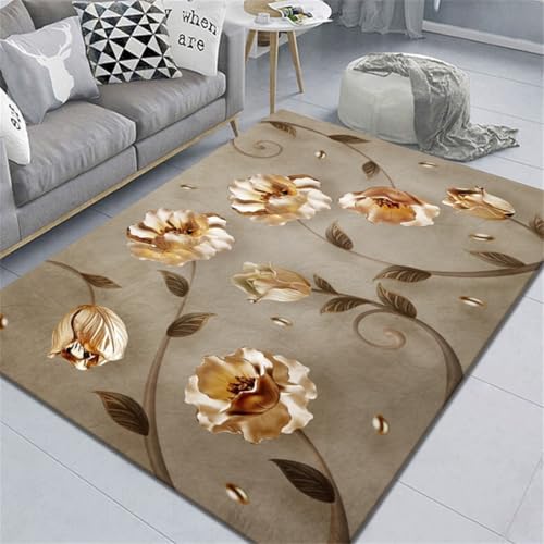 RUGMRZ Teppich Für Schlafzimmer 180X280Cm Tür 32 Braun Zuhause Wohnzimmer Blumen Am Bett Kuschel Kuschelteppich RUGMRZ Teppich Für Schlafzimmer 180X280Cm Tür 32 Braun Zuhause Wohnzimmer Blumen Am Bett Kuschel Kuschelteppich von RUGMRZ